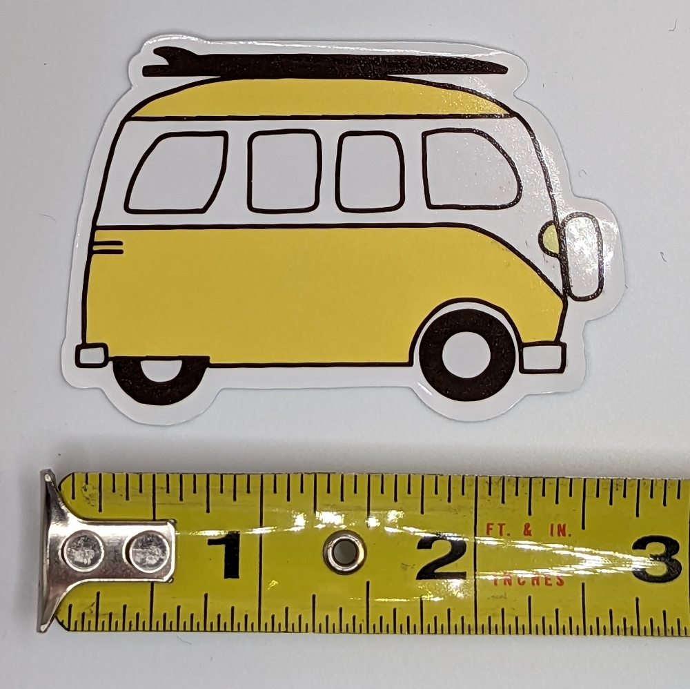Surf Van Sticker - Picture 2 of 2